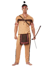 Mens Fancy Dress 01314XL Men's Native American Brave Indian Noble Warrior Costume - XL