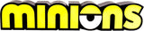 Minions bedroom light logo featuring bright yellow and black themed text design