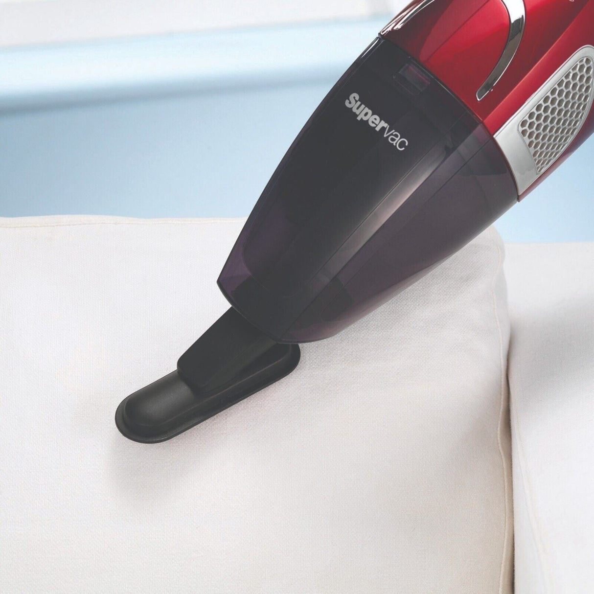 CLICKK Home Store 732005 Morphy Richards 2-in-1 SuperVac 35 Cordless Vacuum Cleaner - Upright - Red