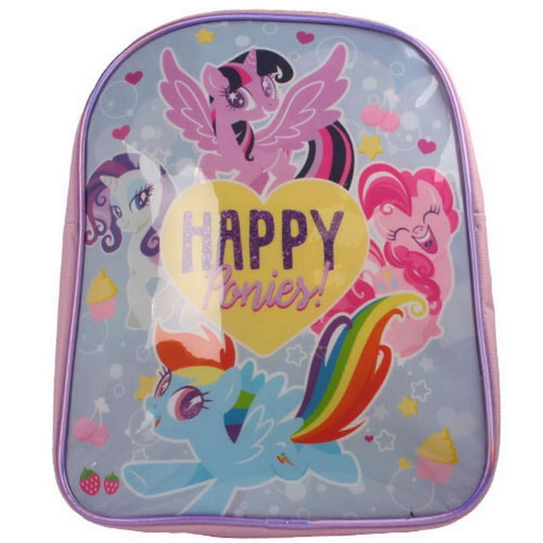 My Little Pony backpack by Fancy Dress with colorful pony characters and Happy Ponies text