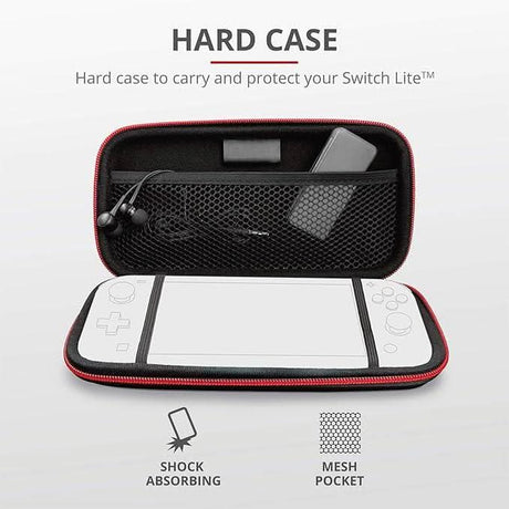 CLICCK Home Store Nintendo Switch Lite carrying case with shock absorbing shell and mesh pocket