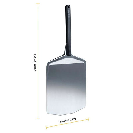 CLICKK Home Store 14 inch pizza peel with black handle and stainless steel paddle for easy pizza handling