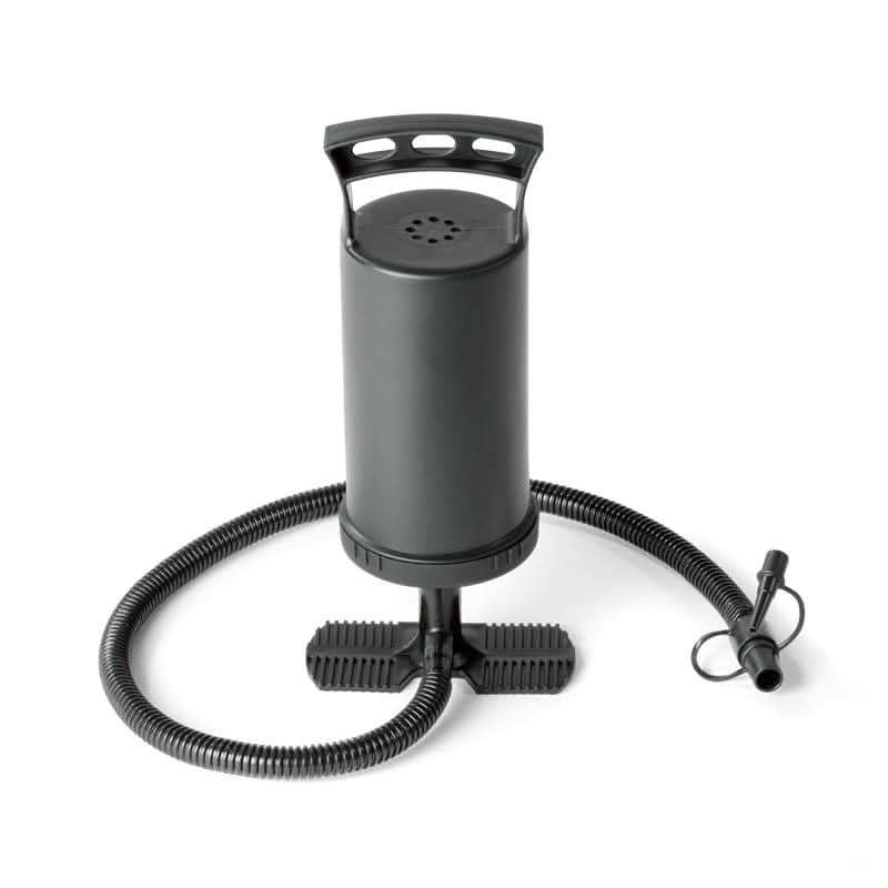 Durable pump for quick inflation of inflatable family boat for memorable outings