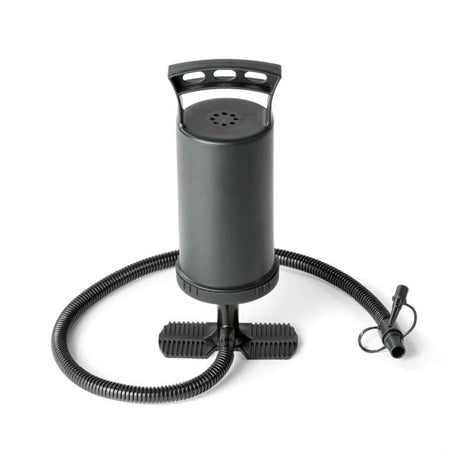 Durable pump for quick inflation of inflatable family boat for memorable outings