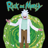 Rick and Morty costume XL with white lab coat and character mask from Mens Fancy Dress