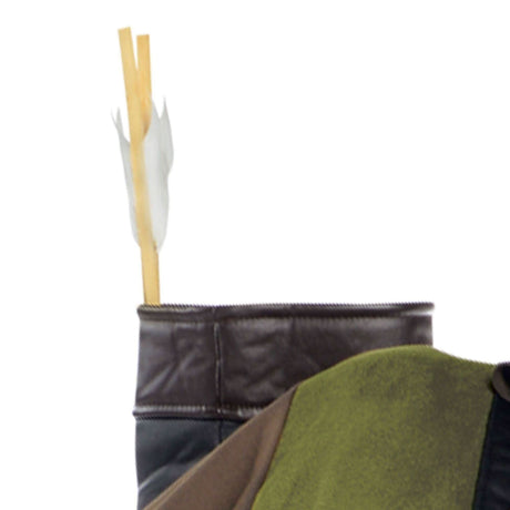 Close-up of a quiver with arrows as part of a Robin Hood costume for men from Mens Fancy Dress