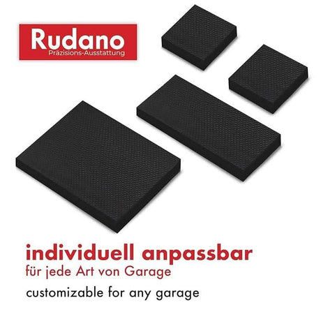 Black customizable car door protection pad set for garage walls and doors by CLICKK Home Store