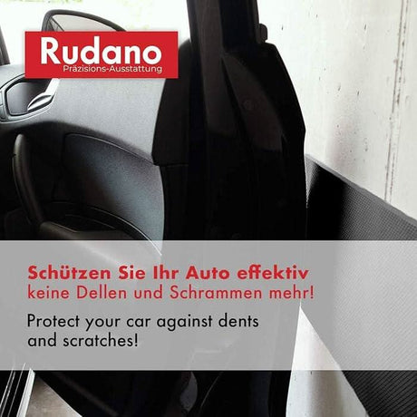 Car door open with car door protection pad preventing dents and scratches from wall