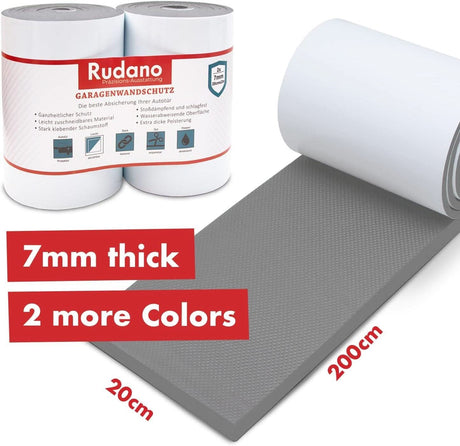 CLICCK Home Store garage wall protector foam roll 7mm thick gray foam padding for vehicle protection