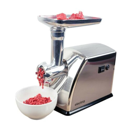 Electric meat grinder mincer & sausage maker machine in stainless steel electriq