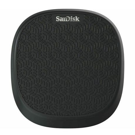 SanDisk iXpand charging base with textured surface for easy device charging and storing