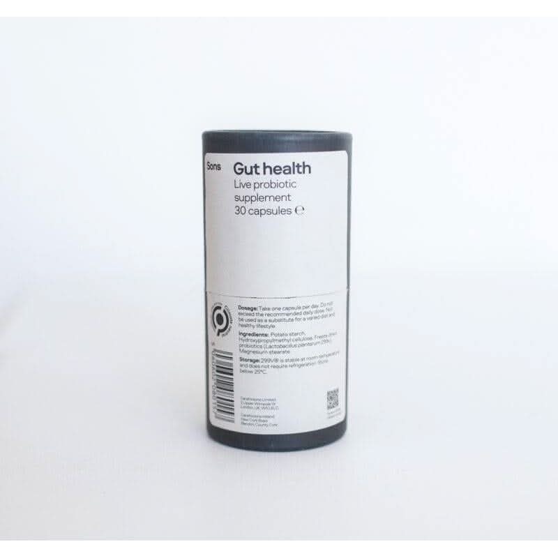 CLIKK Home Store gut health capsule deals live probiotic supplement bottle with 30 capsules