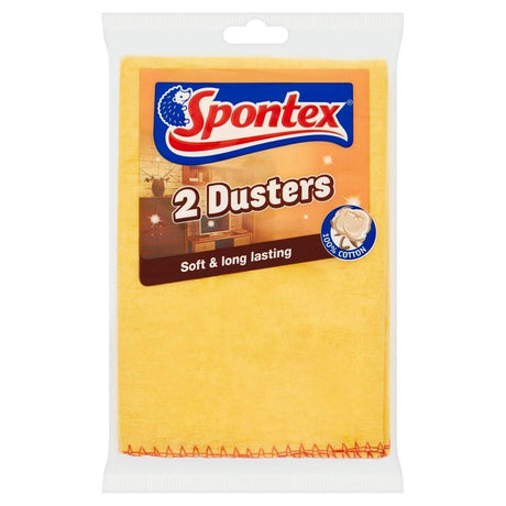 Spontex 2 dusters pack soft and long lasting cloth buy Spontex dusters bulk