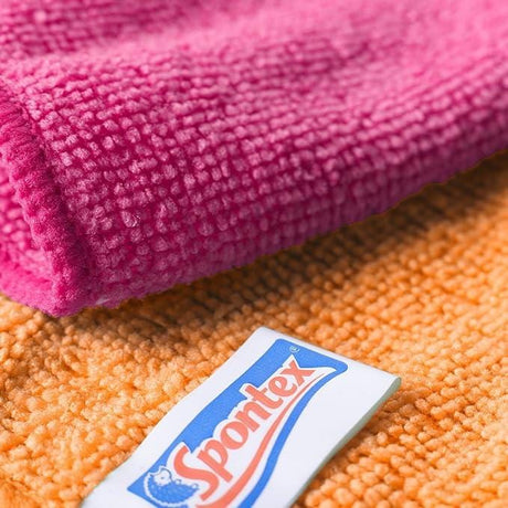 CLICKK Home Store 12230011 Spontex Microfibre Cloths Multi Pack 4 Packs of 4