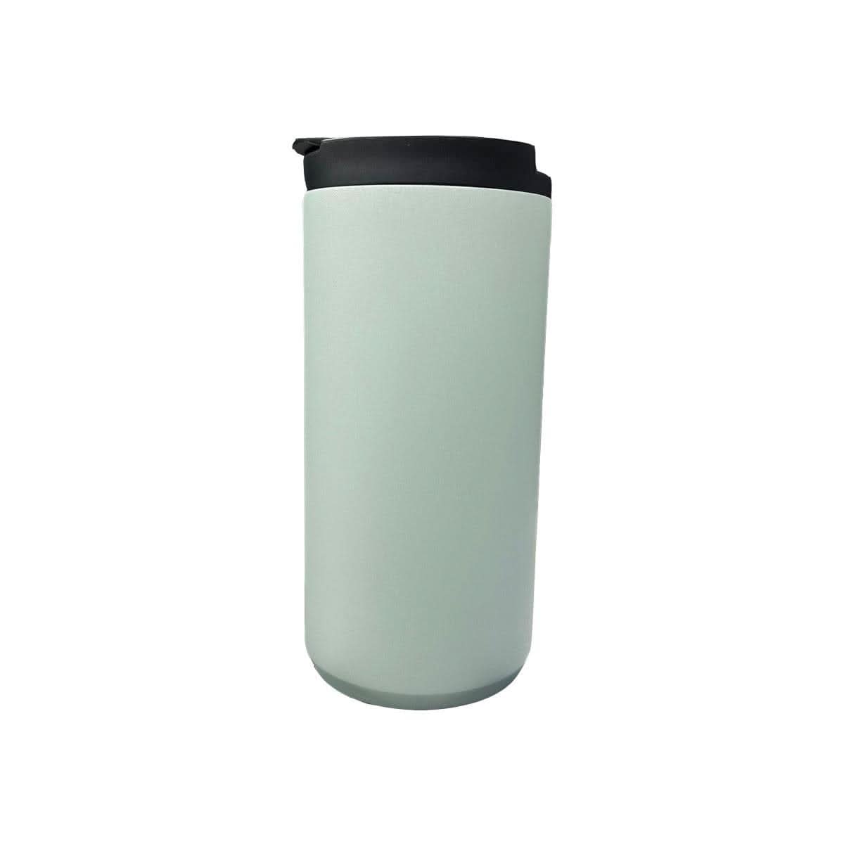 CLICKK Home Store stainless steel thermal mug in light green with black lid for hot and cold drinks