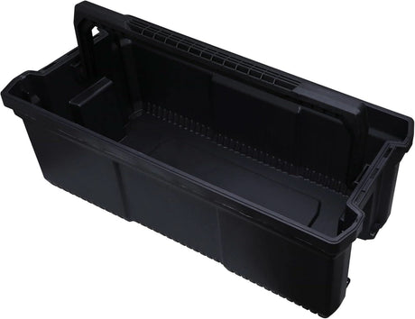 Calitek Stanley FatMax tool box in black plastic with a sturdy handle and spacious interior