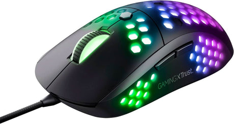 Trust GXT 960 RGB gaming mouse with customizable multicolor lighting and ergonomic design