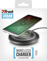 Trust Urban wireless phone charger for qi devices with sleek black design by CLICKK Home Store