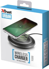 CLICKK Home Store wireless phone charger for qi devices Trust Urban Yudo black compact charger