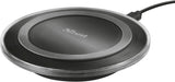 CLICKK Home Store wireless phone charger for qi devices with sleek black circular design