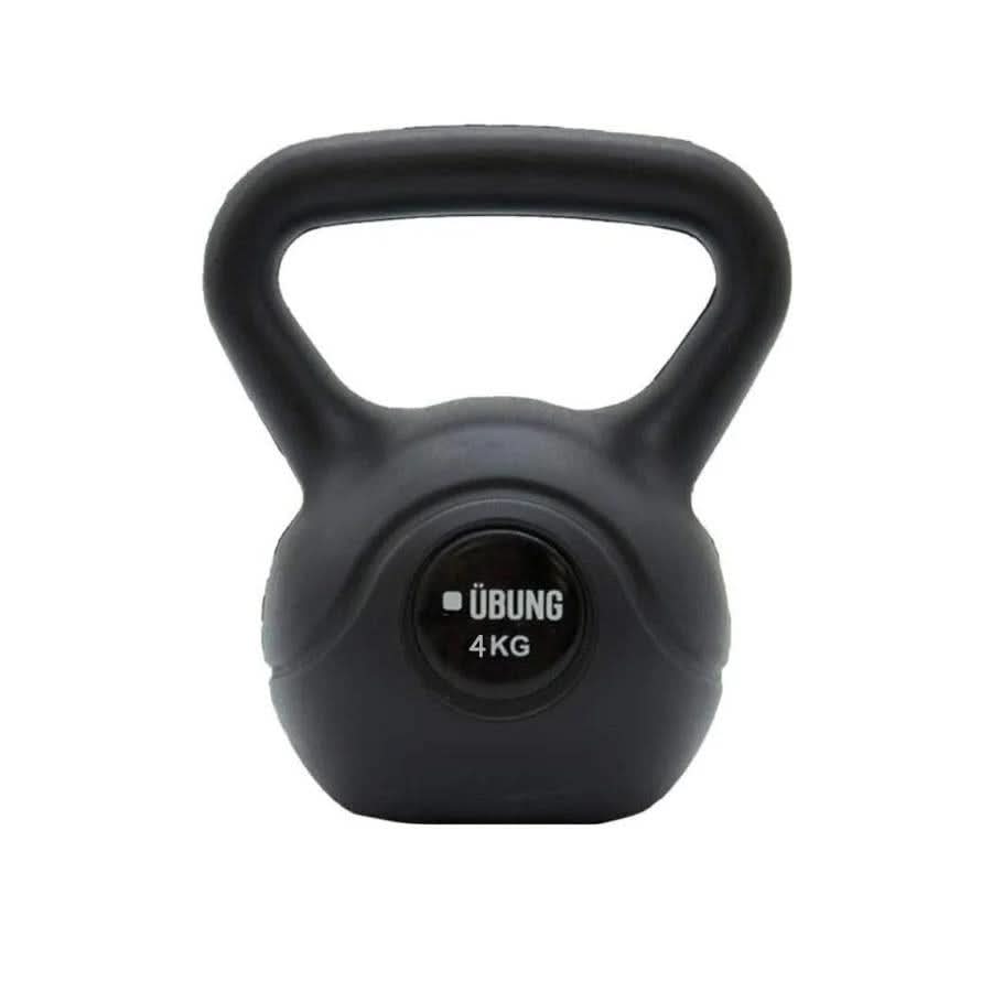 Calitek black 4kg kettlebell for home gym with ergonomic handle and compact design