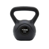 Calitek black 4kg kettlebell for home gym with ergonomic handle and compact design