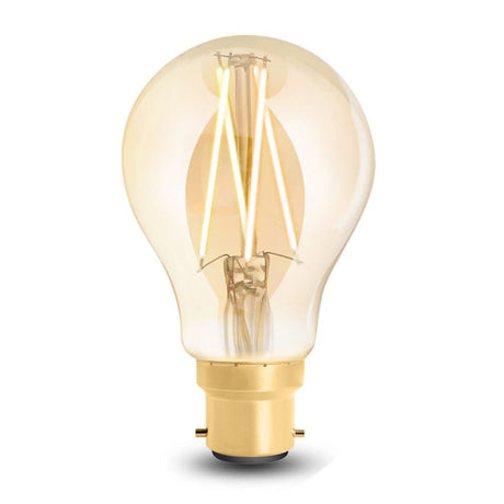 WiZ B22 LED filament bulb with classic vintage design and warm light glow from CLICKK Home Store