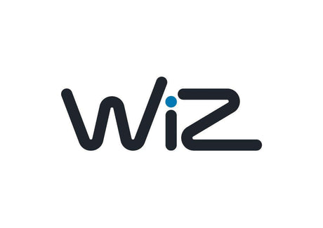 WiZ logo representing the WiZ GU10 smart bulb brand sold by CLICKK Home Store