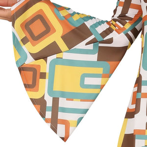 Womens Fancy Dress 88628 Women's Groovy 70's Hippie Chic Dress - M