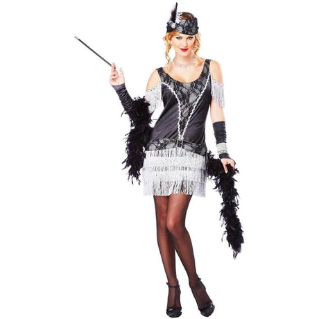 Fancy Dress 01352XL Women's Razzle Dazzle Flapper Woman Costume