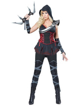 Fancy Dress SEXY NINJA BLACK S Women's Sexy Ninja Black Assassin Warrior