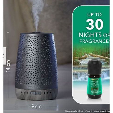 Yankee Candle sleep diffuser in sleek design with up to 30 nights of fragrance for relaxation